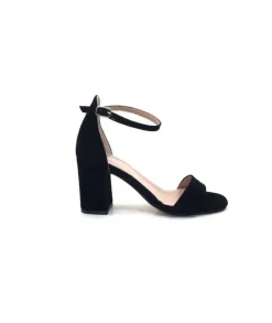 Ivoire0351a Ivoire 8605587 Daim Noir*Femme Sandales