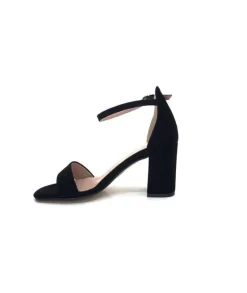 Ivoire0351a Ivoire 8605587 Daim Noir*Femme Sandales