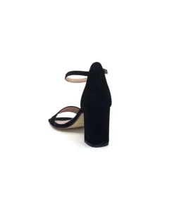 Ivoire0351a Ivoire 8605587 Daim Noir*Femme Sandales