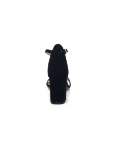Ivoire0351a Ivoire 8605587 Daim Noir*Femme Sandales