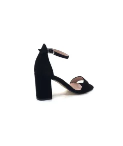 Ivoire0351a Ivoire 8605587 Daim Noir*Femme Sandales