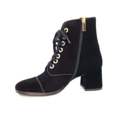 Ivoire-0260a Ivoire 670 Daim Noir*Femme Bottines