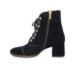 Ivoire-0260a Ivoire 670 Daim Noir*Femme Bottines