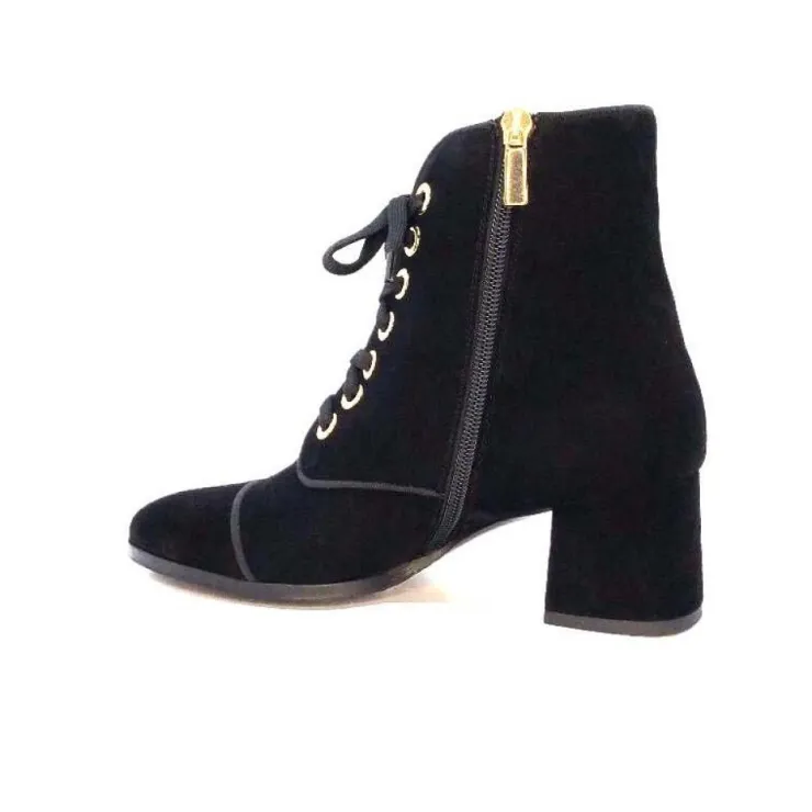 Ivoire-0260a Ivoire 670 Daim Noir*Femme Bottines
