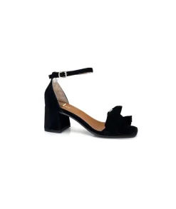 Ivoire0351a Ivoire 8453770 Daim Noir*Femme Sandales