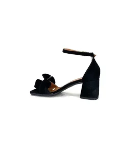 Ivoire0351a Ivoire 8453770 Daim Noir*Femme Sandales