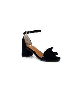 Ivoire0351a Ivoire 8453770 Daim Noir*Femme Sandales