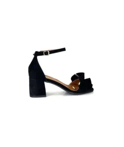 Ivoire0351a Ivoire 8453770 Daim Noir*Femme Sandales