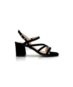 Ivoire0104a Ivoire 47146 Daim Noir*Femme Sandales