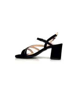 Ivoire0104a Ivoire 47146 Daim Noir*Femme Sandales