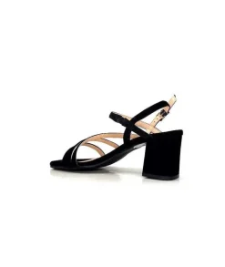 Ivoire0104a Ivoire 47146 Daim Noir*Femme Sandales