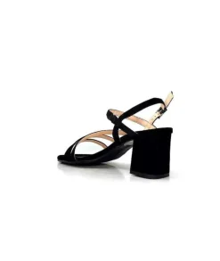 Ivoire0104a Ivoire 47146 Daim Noir*Femme Sandales
