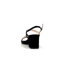Ivoire0104a Ivoire 47146 Daim Noir*Femme Sandales