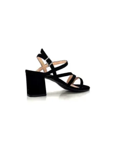 Ivoire0104a Ivoire 47146 Daim Noir*Femme Sandales