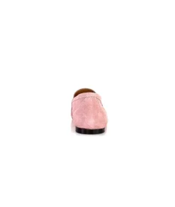 Ivoire0209b Ivoire 10648 Daim Rose*Femme Mocassins