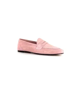 Ivoire0209b Ivoire 10648 Daim Rose*Femme Mocassins