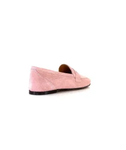 Ivoire0209b Ivoire 10648 Daim Rose*Femme Mocassins