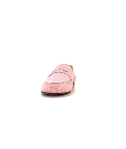 Ivoire0209b Ivoire 10648 Daim Rose*Femme Mocassins