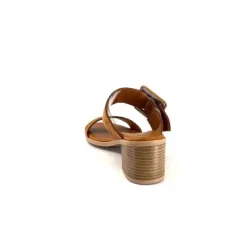 Ivoire0401a Ivoire 500.3006 Daim Tan*Femme Mules