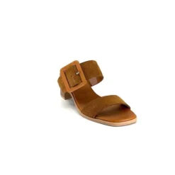 Ivoire0401a Ivoire 500.3006 Daim Tan*Femme Mules