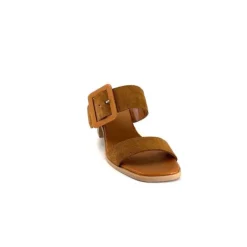 Ivoire0401a Ivoire 500.3006 Daim Tan*Femme Mules