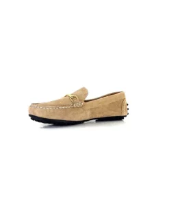 Ivoire0209b Ivoire 12443 Daim Taupe*Femme Mocassins