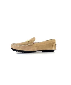 Ivoire0209b Ivoire 12443 Daim Taupe*Femme Mocassins