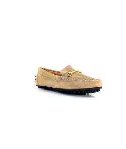 Ivoire0209b Ivoire 12443 Daim Taupe*Femme Mocassins