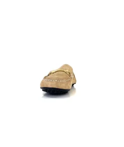 Ivoire0209b Ivoire 12443 Daim Taupe*Femme Mocassins
