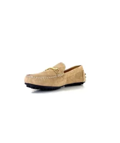 Ivoire0209b Ivoire 12443 Daim Taupe*Femme Mocassins