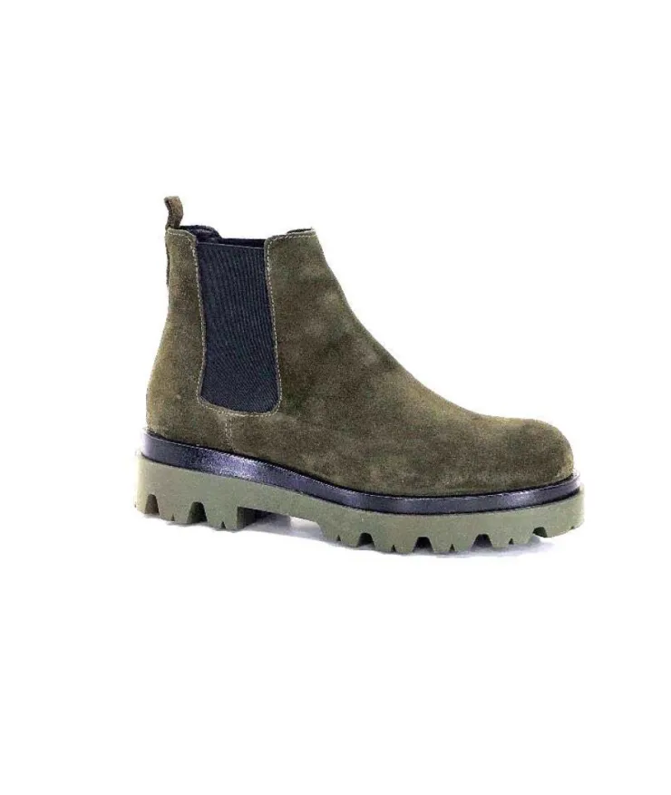 Ivoire0351a Ivoire 9615312 Daim Vert*Femme Bottines
