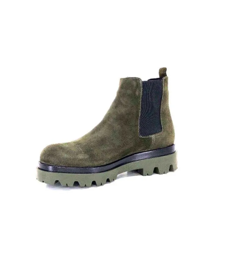 Ivoire0351a Ivoire 9615312 Daim Vert*Femme Bottines