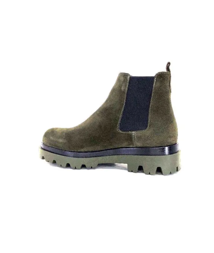 Ivoire0351a Ivoire 9615312 Daim Vert*Femme Bottines
