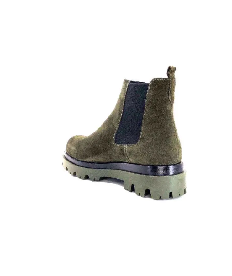 Ivoire0351a Ivoire 9615312 Daim Vert*Femme Bottines