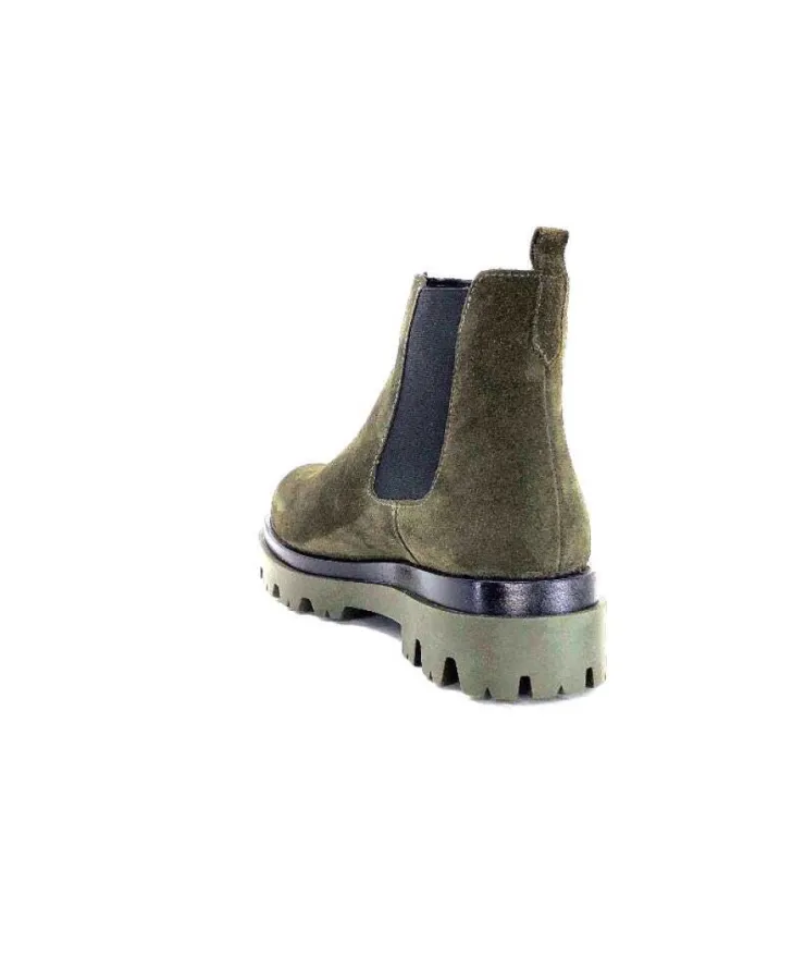 Ivoire0351a Ivoire 9615312 Daim Vert*Femme Bottines