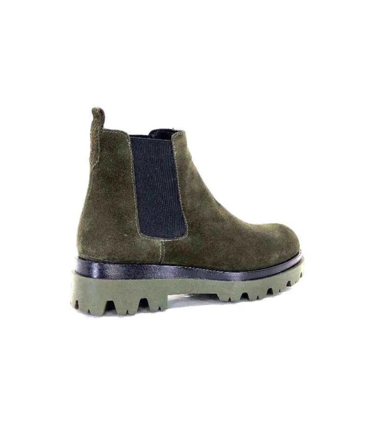 Ivoire0351a Ivoire 9615312 Daim Vert*Femme Bottines