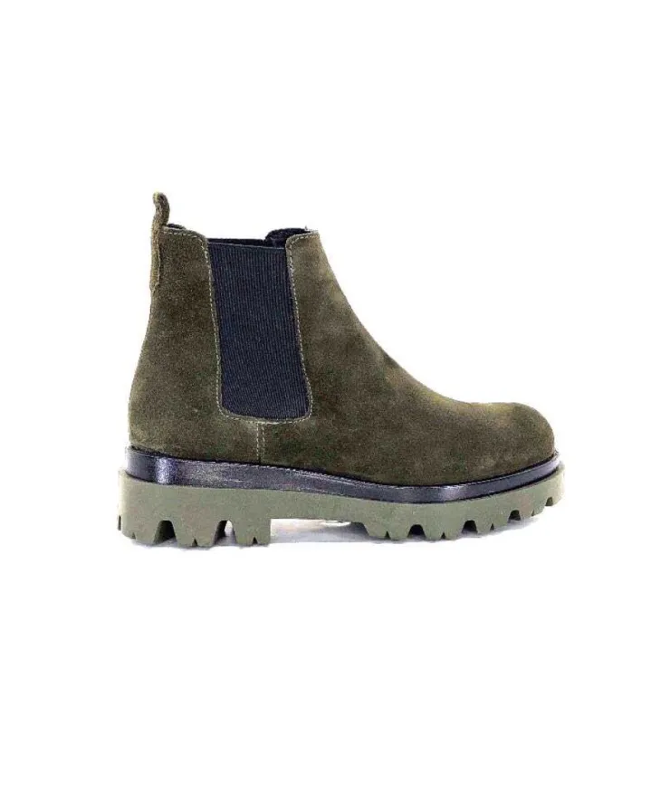 Ivoire0351a Ivoire 9615312 Daim Vert*Femme Bottines