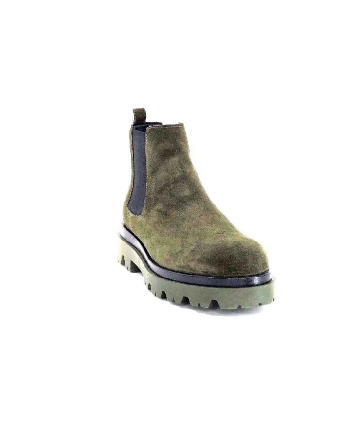 Ivoire0351a Ivoire 9615312 Daim Vert*Femme Bottines