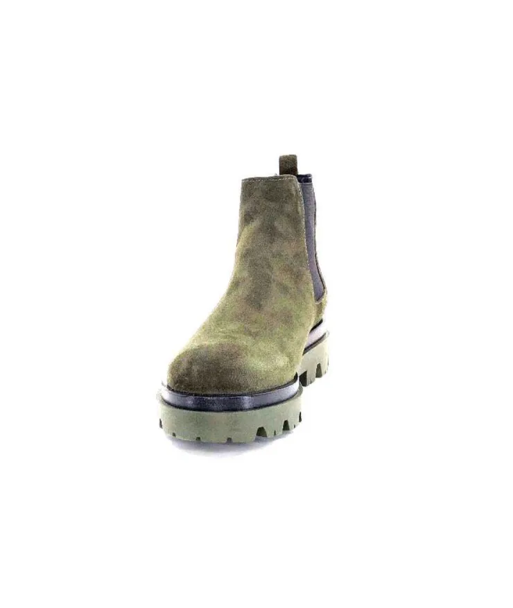 Ivoire0351a Ivoire 9615312 Daim Vert*Femme Bottines