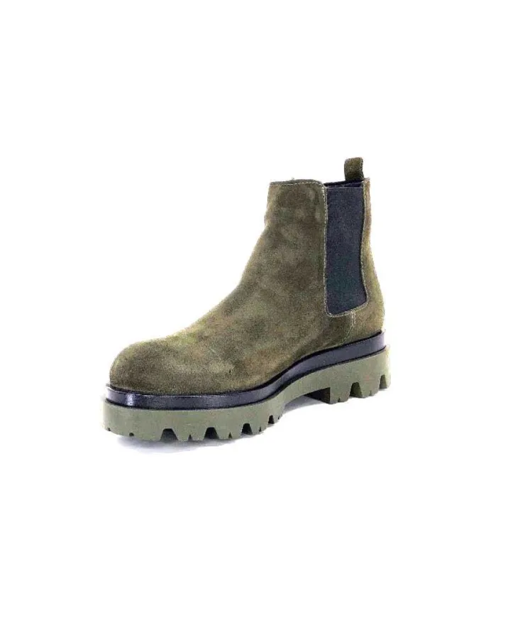 Ivoire0351a Ivoire 9615312 Daim Vert*Femme Bottines