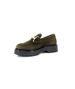Ivoire0351a Ivoire 7325177 Daim Vert*Femme Mocassins