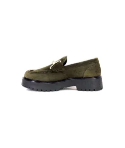 Ivoire0351a Ivoire 7325177 Daim Vert*Femme Mocassins