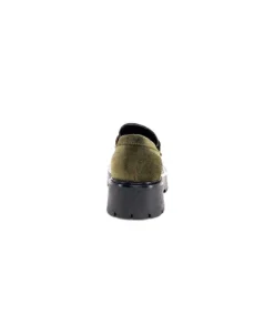 Ivoire0351a Ivoire 7325177 Daim Vert*Femme Mocassins