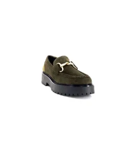 Ivoire0351a Ivoire 7325177 Daim Vert*Femme Mocassins