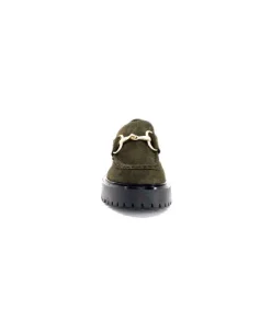Ivoire0351a Ivoire 7325177 Daim Vert*Femme Mocassins