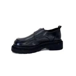 cashka / fatih ustundag Ivoire 3265-3315 Eva Cuir Noir*Femme Mocassins