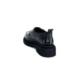cashka / fatih ustundag Ivoire 3265-3315 Eva Cuir Noir*Femme Mocassins