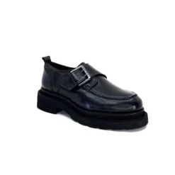cashka / fatih ustundag Ivoire 3265-3315 Eva Cuir Noir*Femme Mocassins