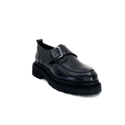 cashka / fatih ustundag Ivoire 3265-3315 Eva Cuir Noir*Femme Mocassins