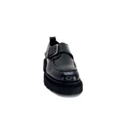 cashka / fatih ustundag Ivoire 3265-3315 Eva Cuir Noir*Femme Mocassins